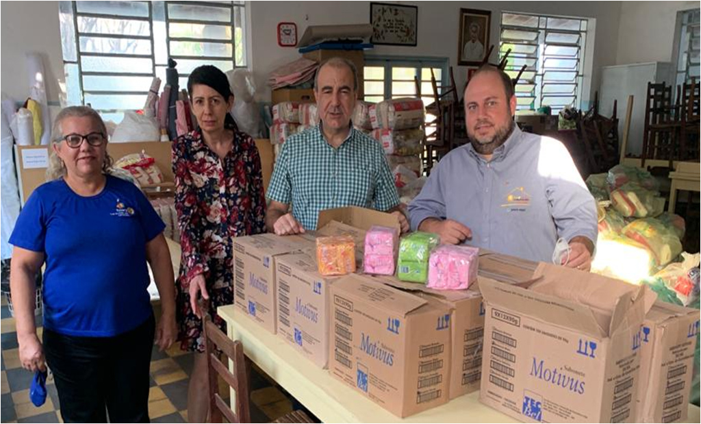 Doação de 1.500 sabonetes para a Instituição Nosso Lar - Casa da Sopa